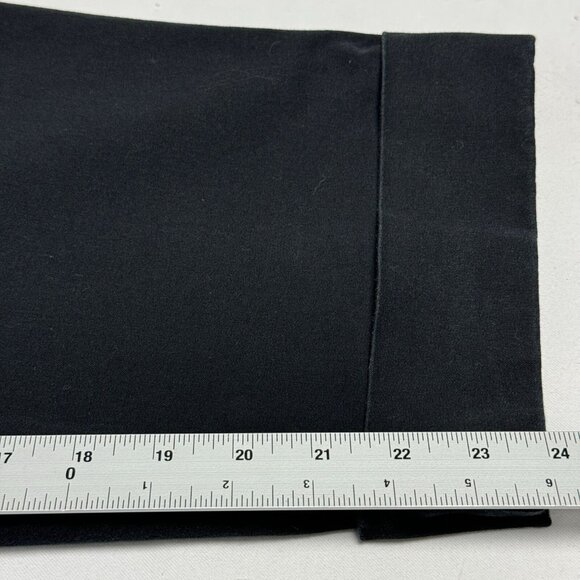 Eileen Fisher Black Cropped Straight Leg Pants Cuffed Women’s L - Picture 12 of 16